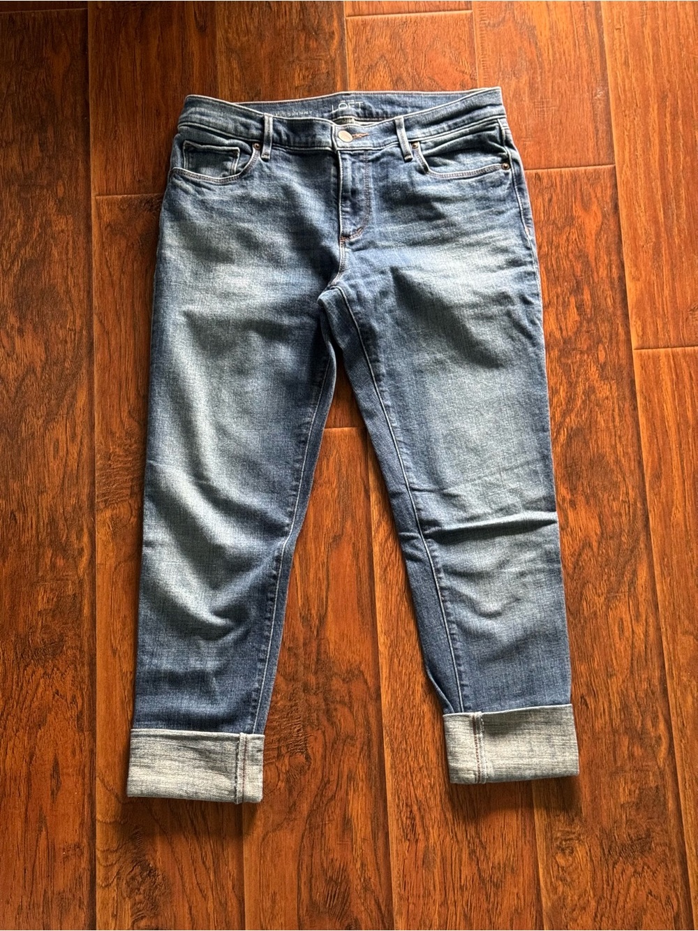 LOFT Relaxed Skinny Jeans in Light Blue Denim
